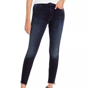 Mother Denim High Waisted Looker Ankle Fray  27